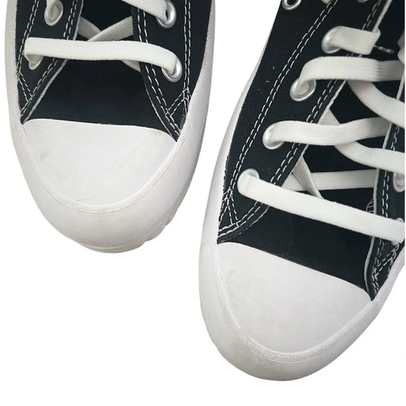 Converse Chuck Taylor All Star Mens 8.5 Womens 10.5 Black White Egret Lugged 2.0 - Picture 7 of 8